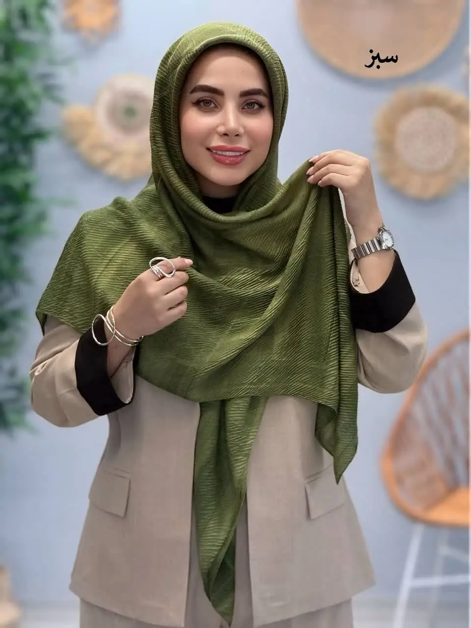 3456-روسری پلیسه الهام